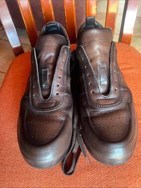 Officine Creative Dark Brown Leather Sneakers